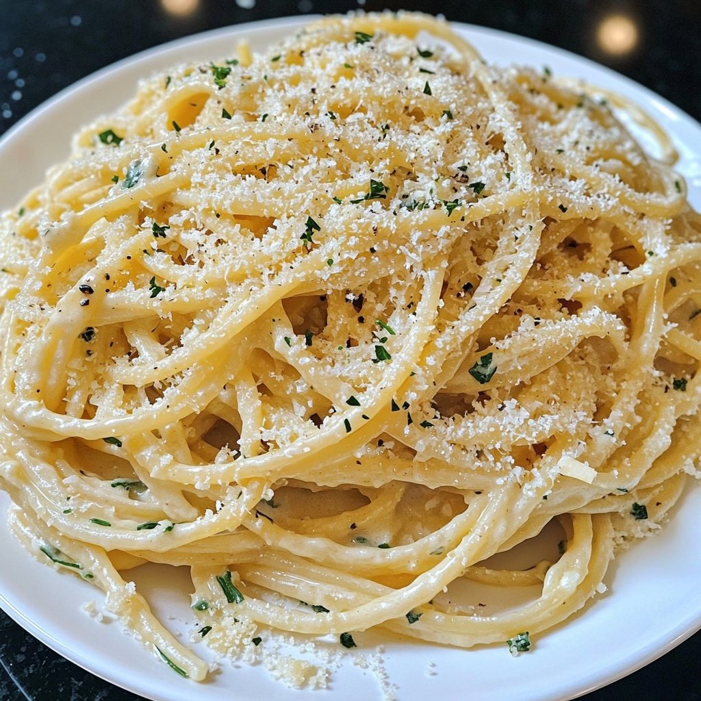 Easy Creamy Garlic Pasta