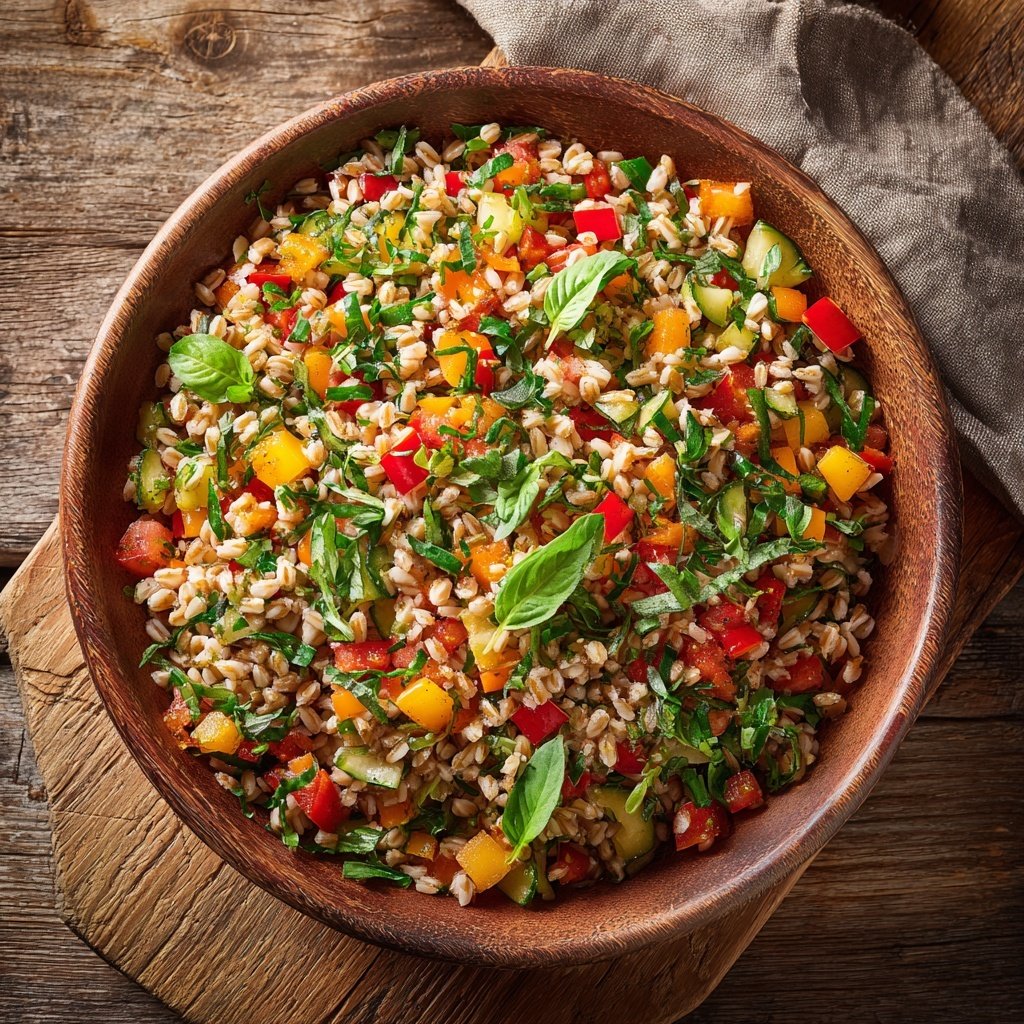 Healthy Lunch Farro Salad