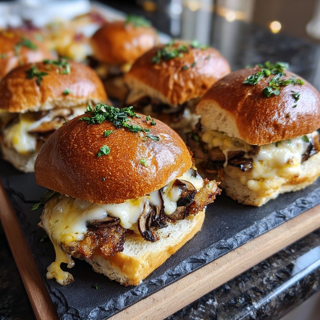 Easy Slider Crispy Mushroom Smash