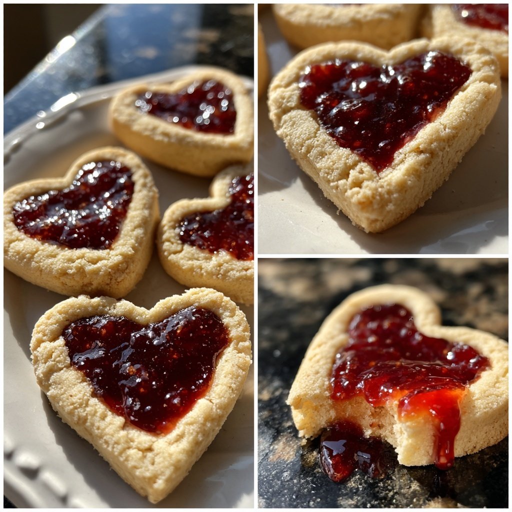 Jam-Filled Heart Cookies