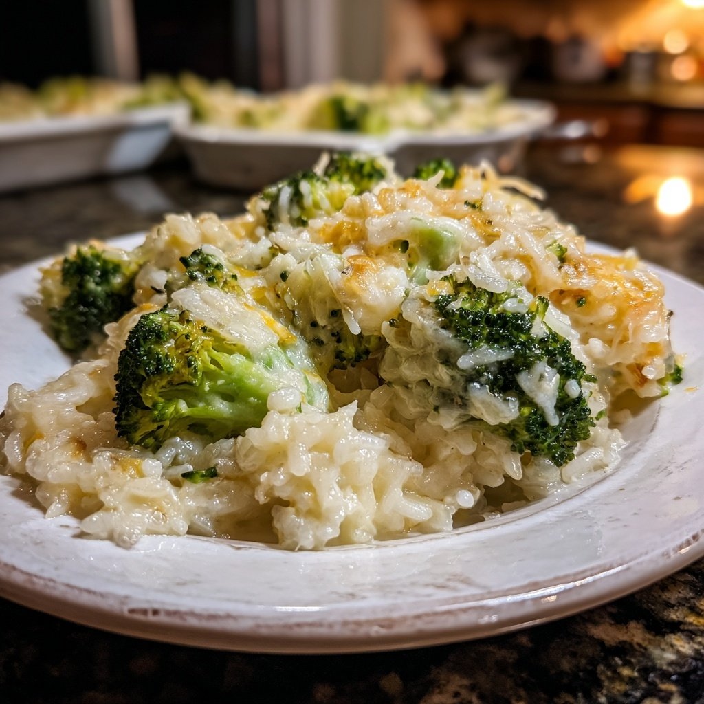 Sunday Baked Creamy Broccoli Rice