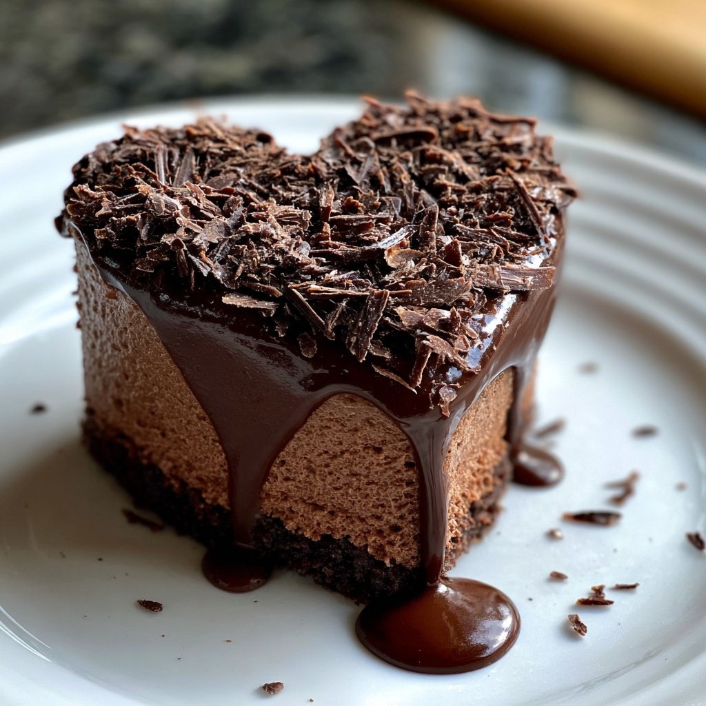 Mini Heart Cake with Chocolate Mousse