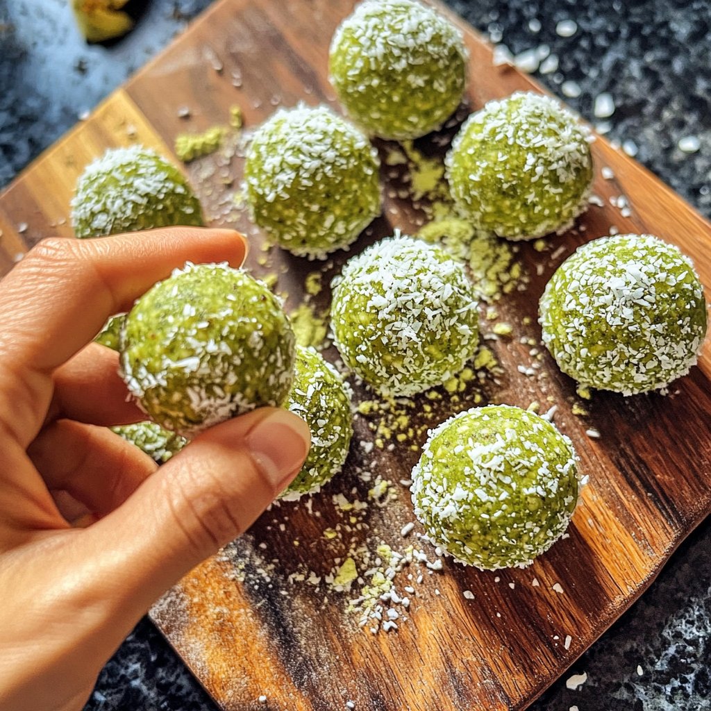Protein Balls with Matcha