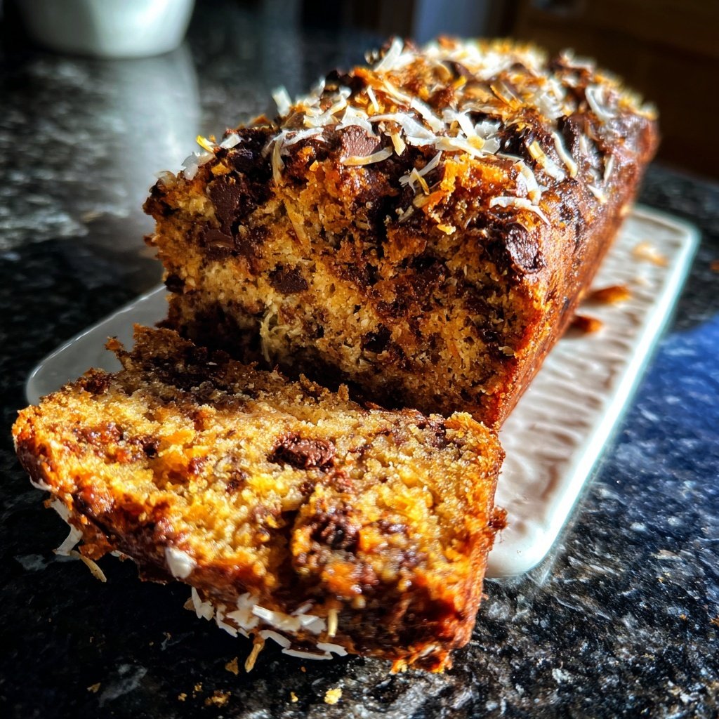 Chocolate Orange Coconut Snack Loaf