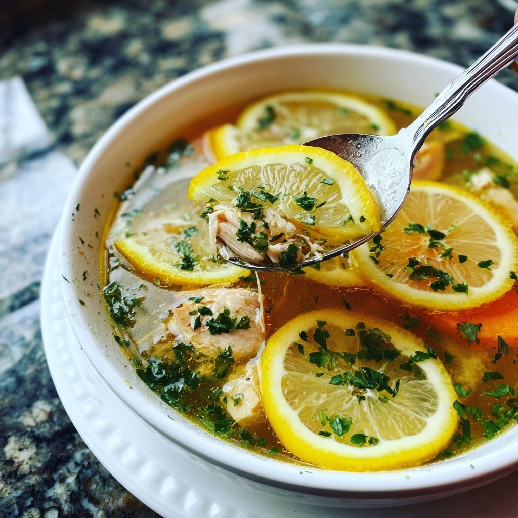 Spring Chicken Soup With Lemon
