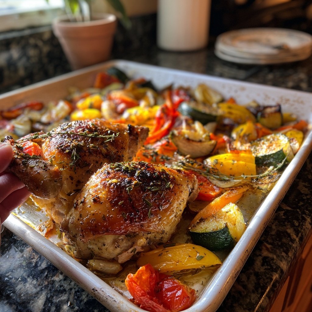 Greek Chicken Sheet Pan Dinner